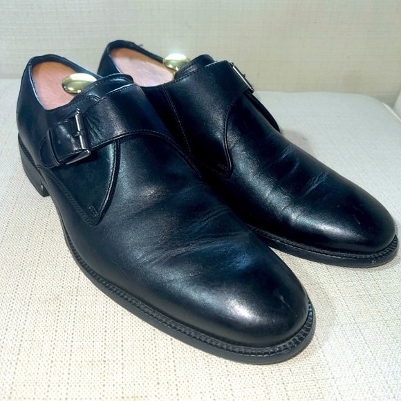 COLE HAAN C11825 Monk Strap Black Leather Men's Size 10.5M - Picture 1 of 11